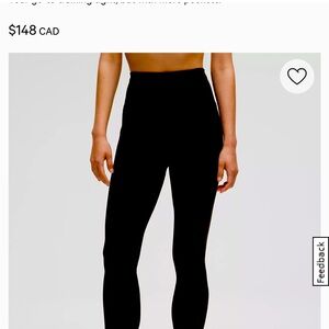 Lululemon High-Waisted Leggings with pocket